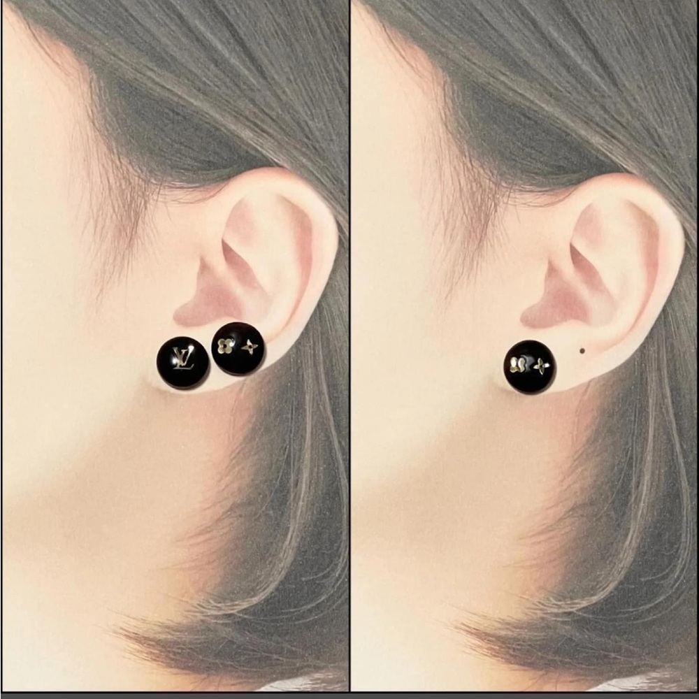 Louis Vuitton Boucle de Reuil Puce Sylvania Earrings Dark brown - Picture 7 of 12